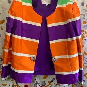 Lily & Taylor Purple 3 Piece Suit Sz 16